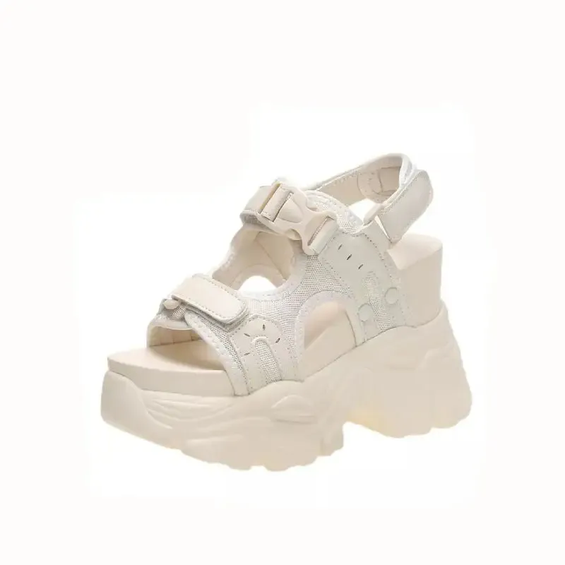 Aesthetic Chunky Platform Buckle Strap Sandals