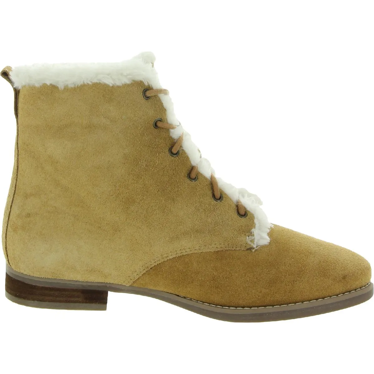 Array Womens Canyon Suede Faux Fur Lined Ankle Boots