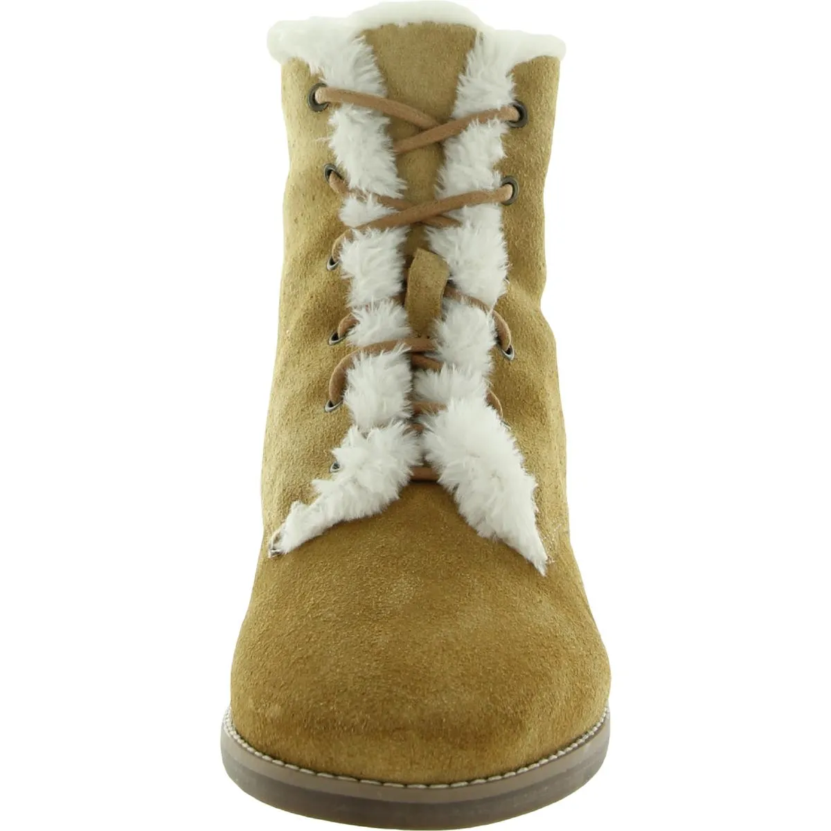 Array Womens Canyon Suede Faux Fur Lined Ankle Boots