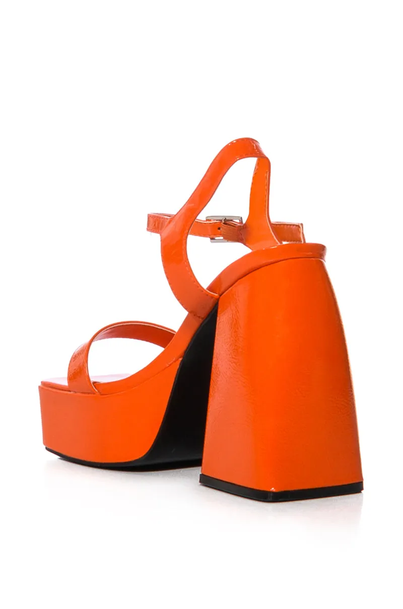 AZALEA WANG AVILA EMBELLISHED CLOG IN ORANGE