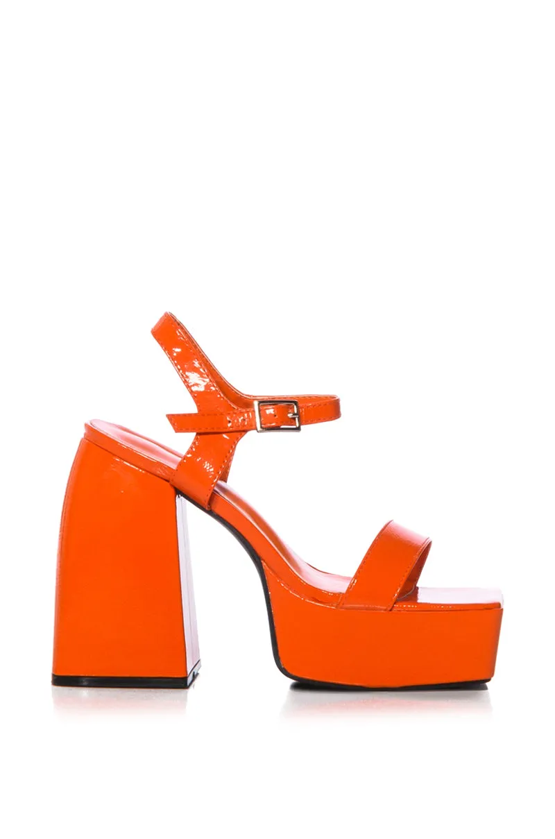 AZALEA WANG AVILA EMBELLISHED CLOG IN ORANGE