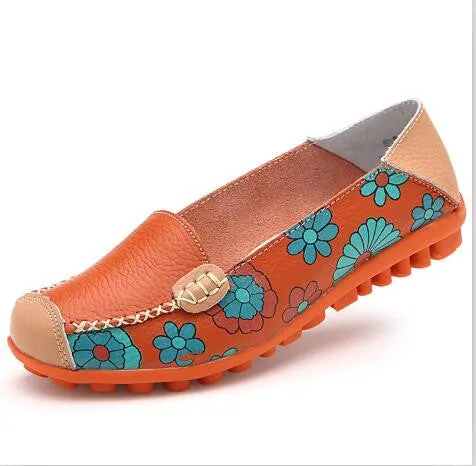 Ballet Summer Flower Print Women's Flat