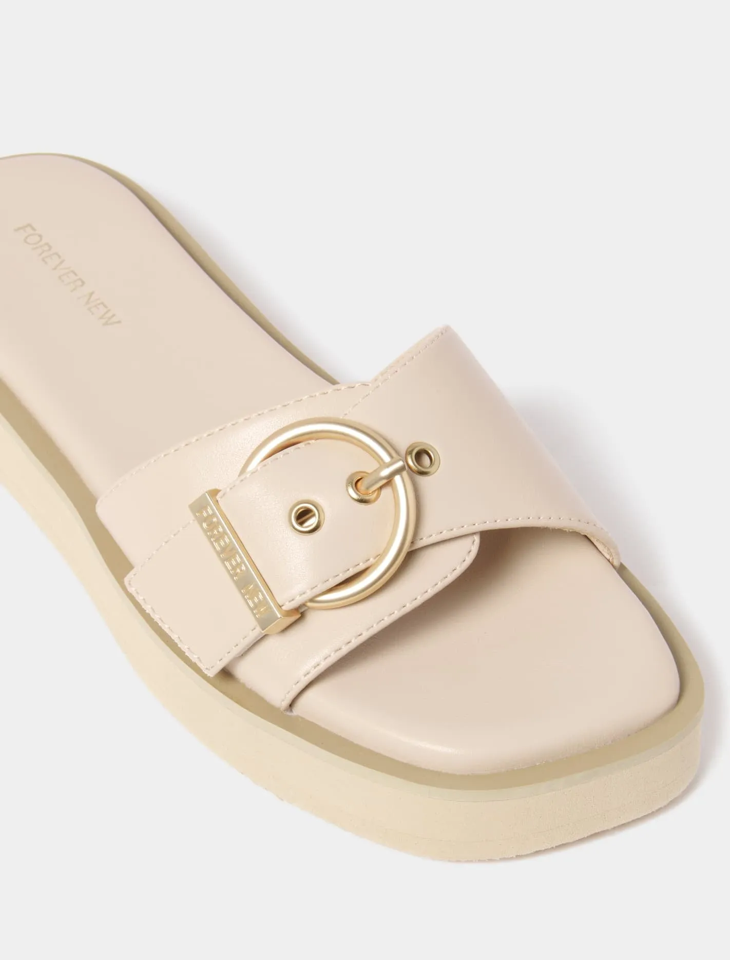 Bronwyn Buckle Mule Flatform