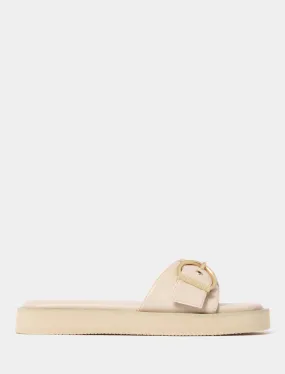 Bronwyn Buckle Mule Flatform