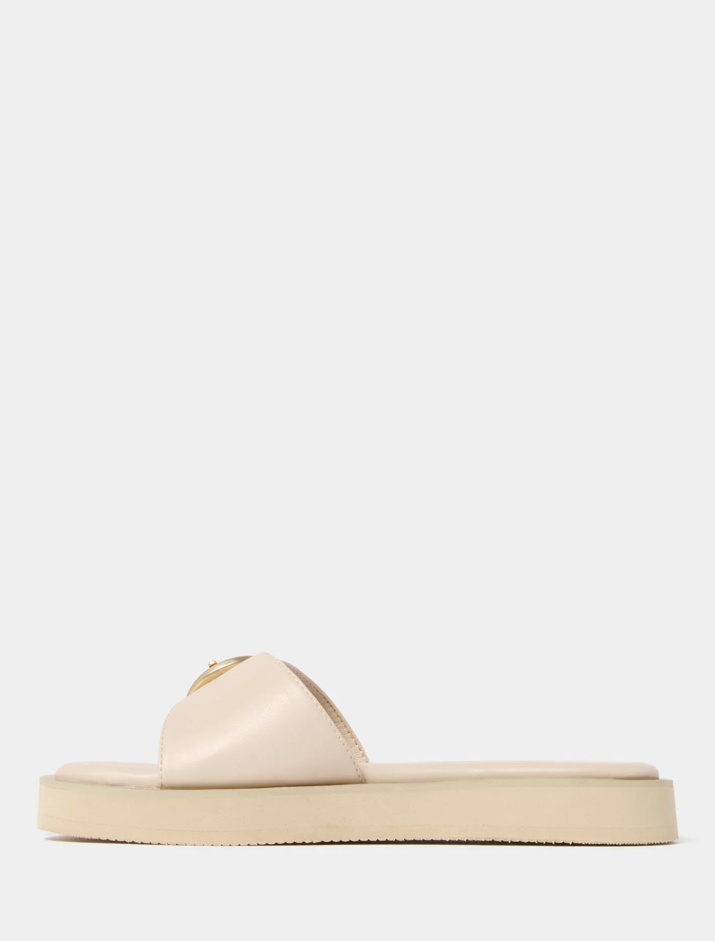 Bronwyn Buckle Mule Flatform