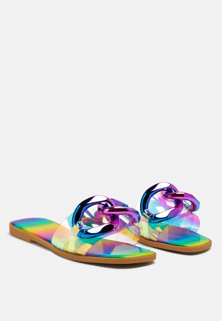 Caroons Clear Slide Flats