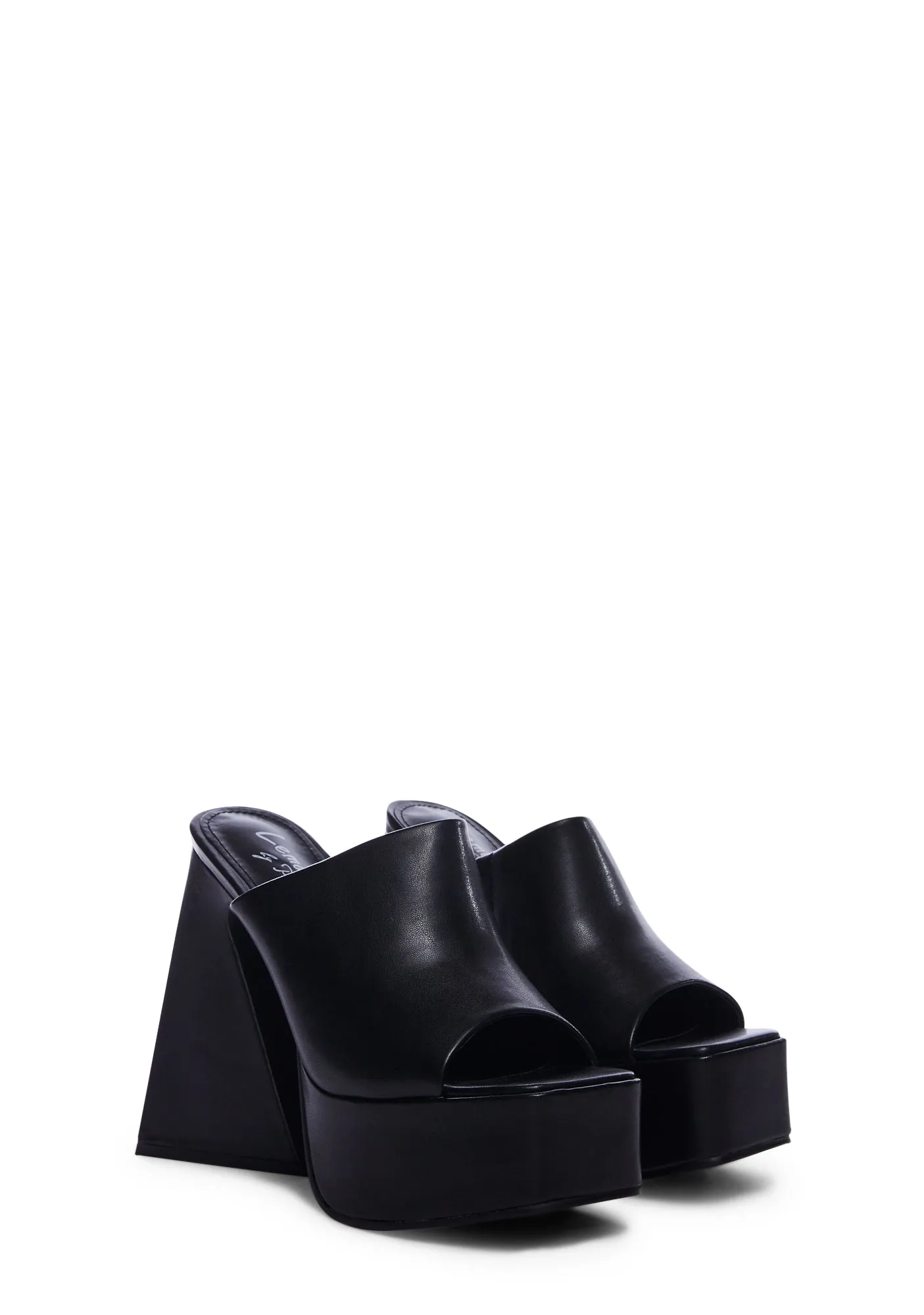 Caudillo Platform Heels - Black