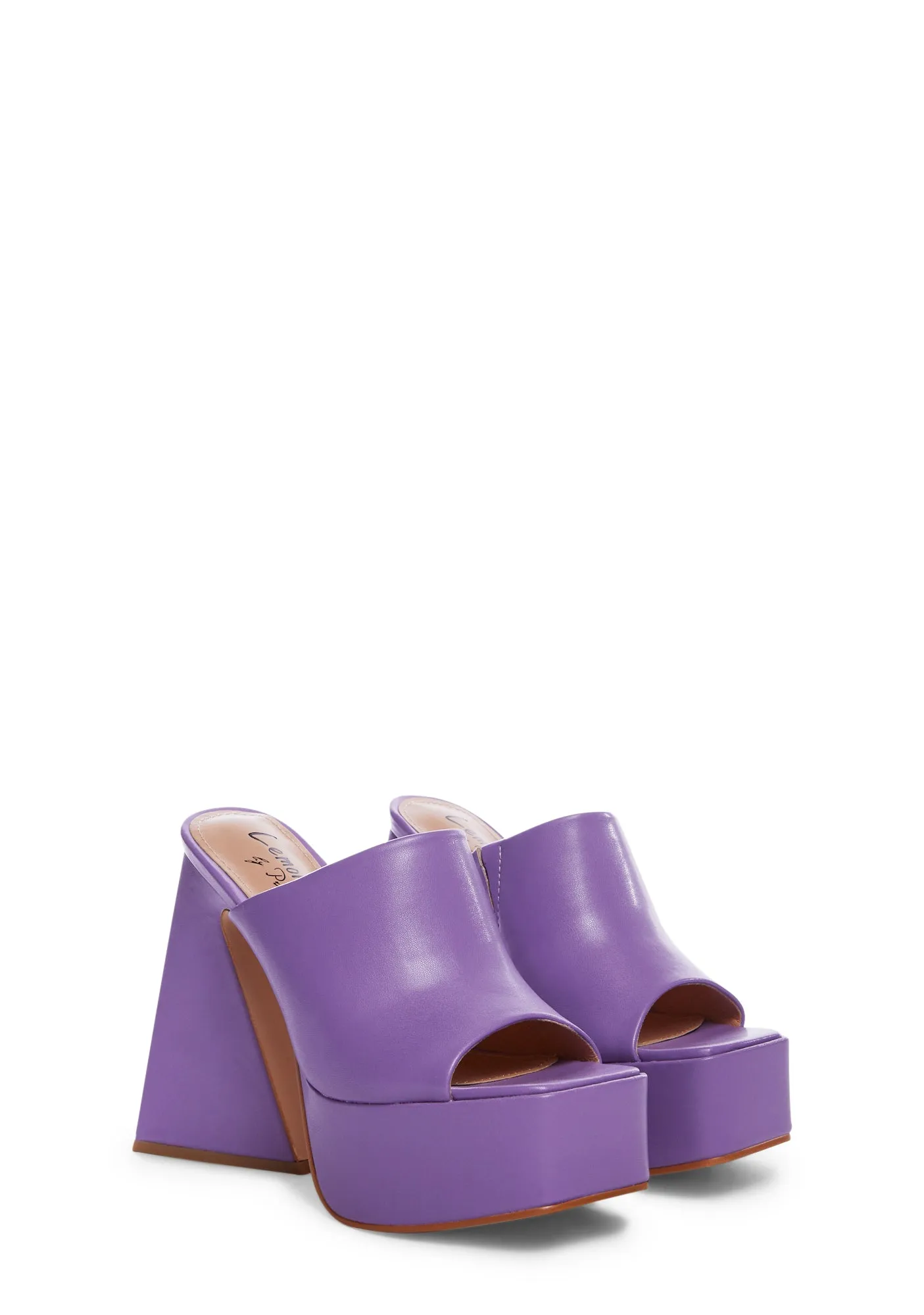 Caudillo Platform Heels- Purple