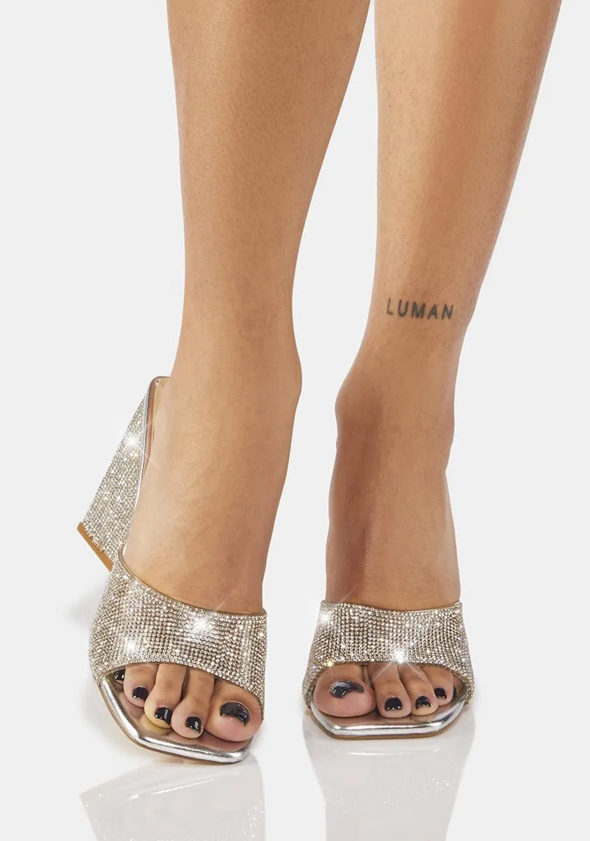 Chrome Nights On Earth Peep Toe Heels