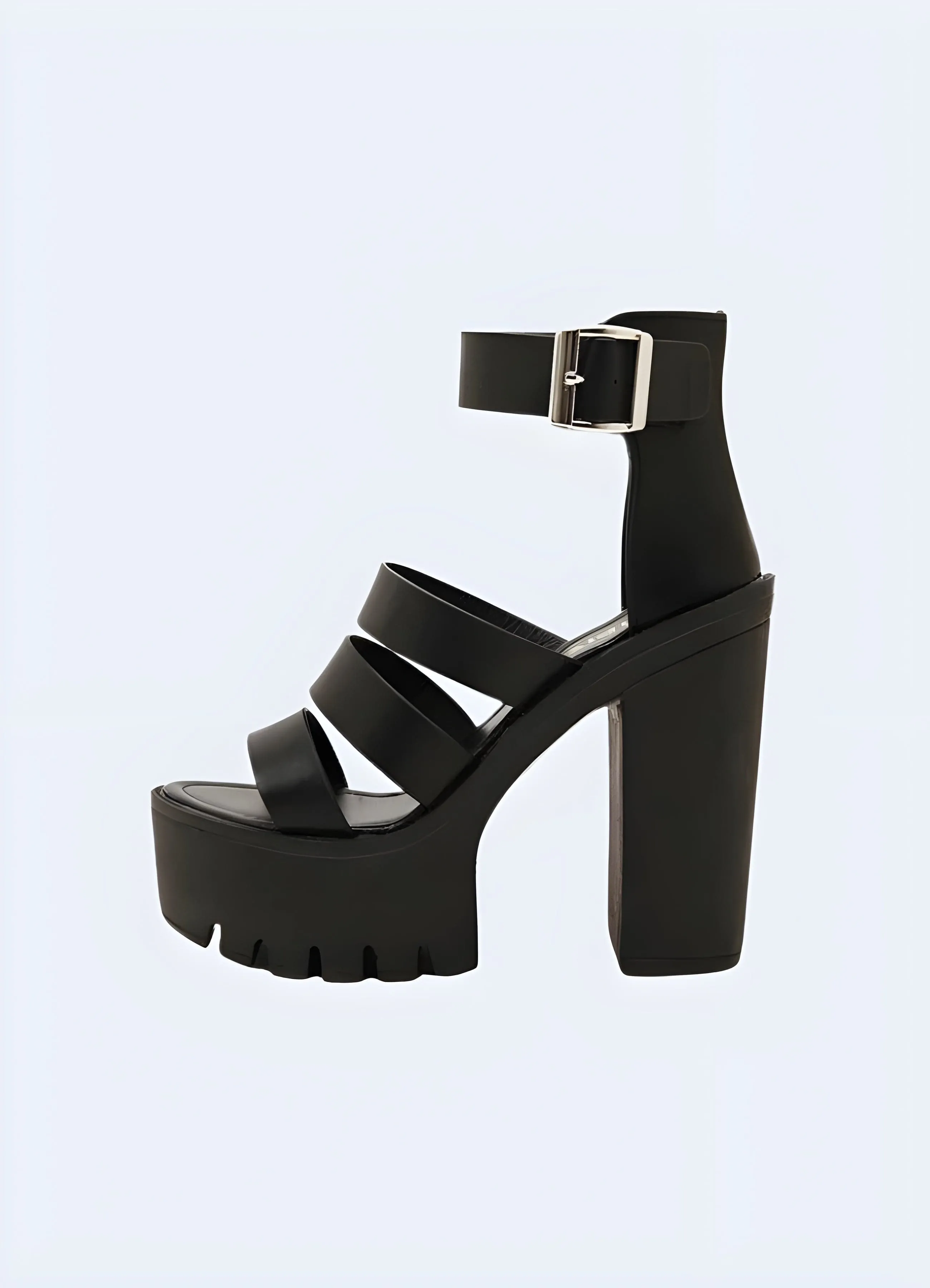 Chunky Sandals Ankle Strap