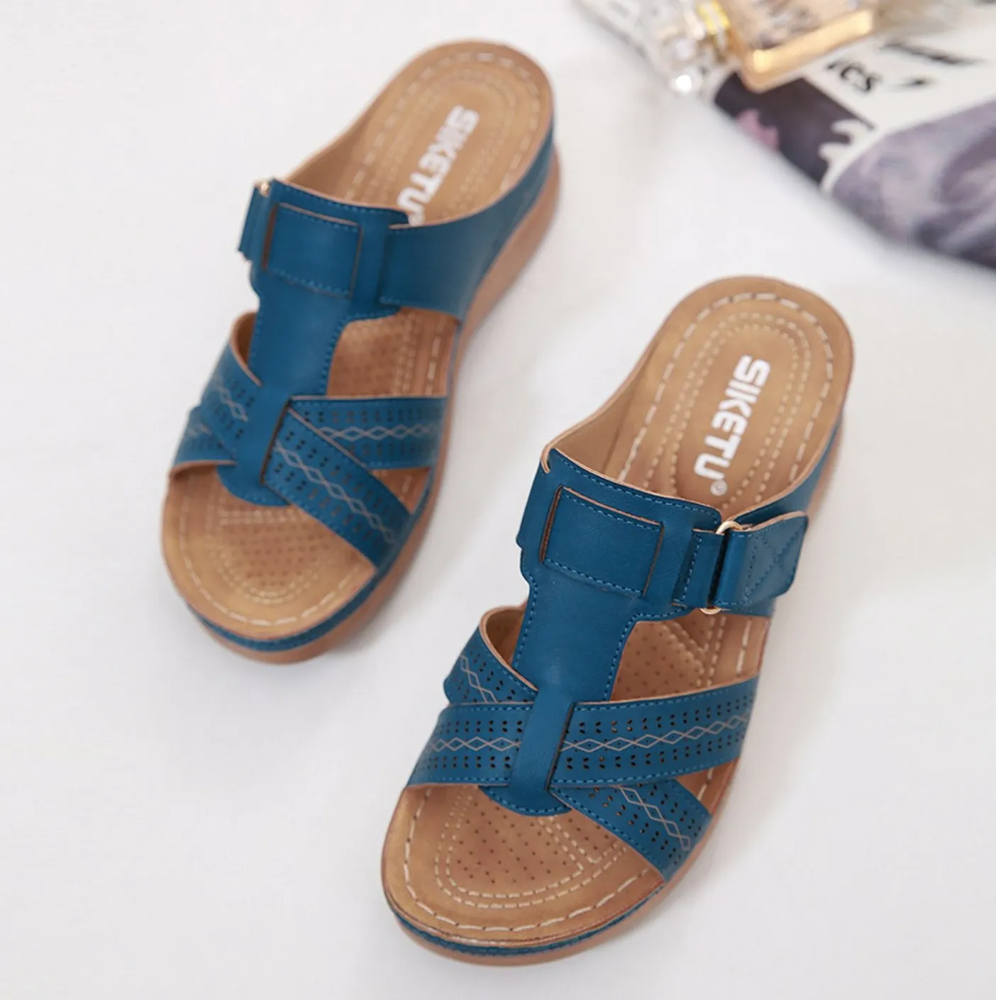 Easywalk - comfortable orthopedic sandals with extra soft sole for less foot pain and more body balance