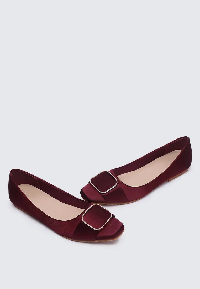 Emilie Comfy Ballerina In Maroon