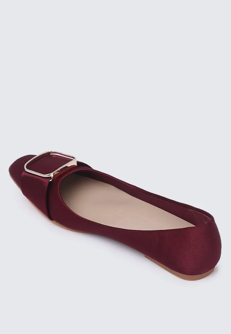 Emilie Comfy Ballerina In Maroon