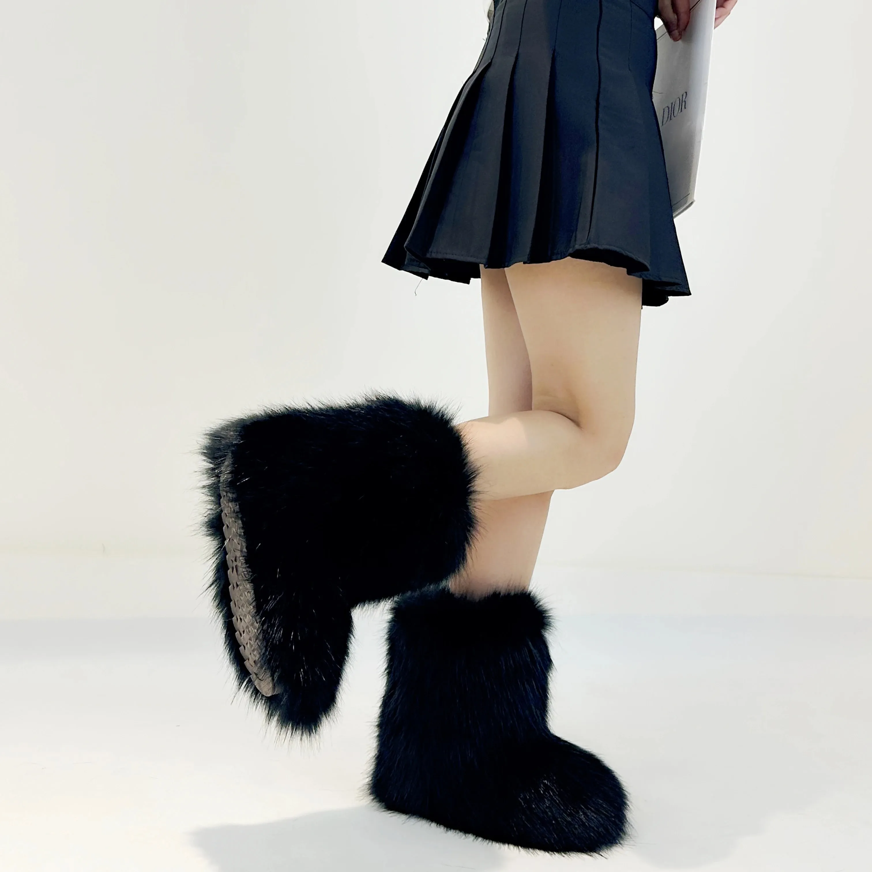 Faux Fur Plush Lined Snow Boots