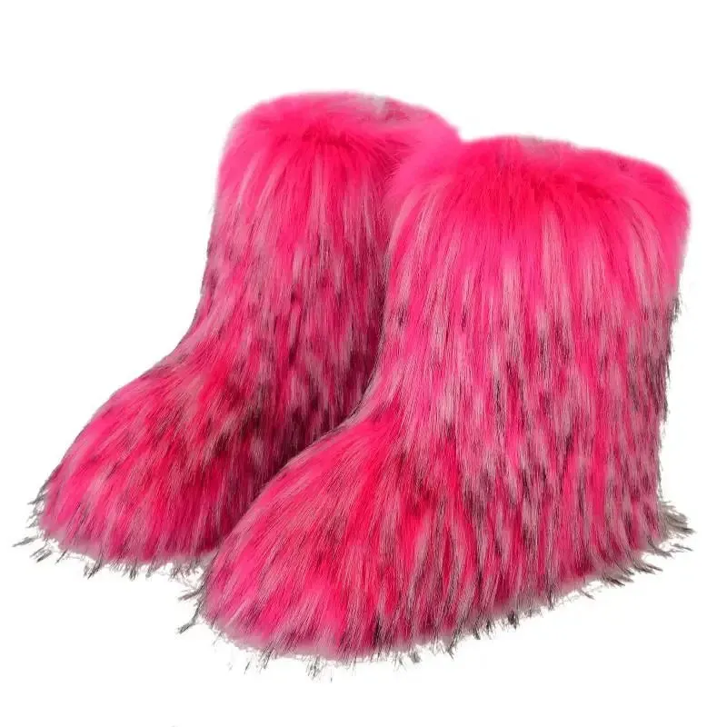 Faux Fur Plush Lined Snow Boots