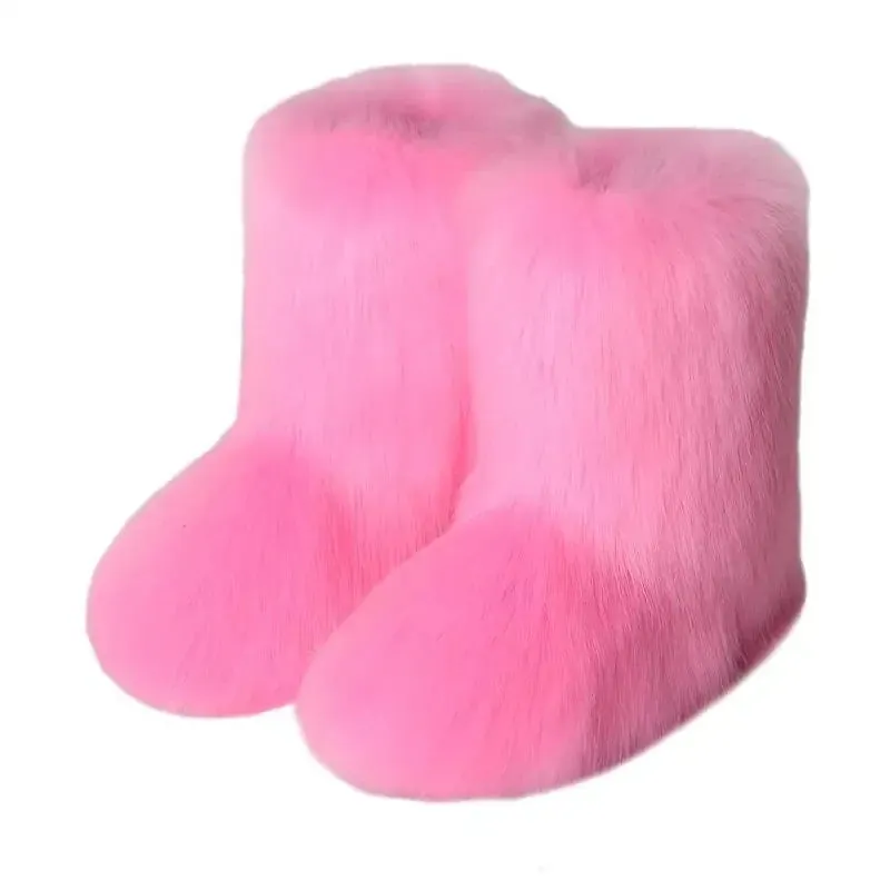 Faux Fur Plush Lined Snow Boots