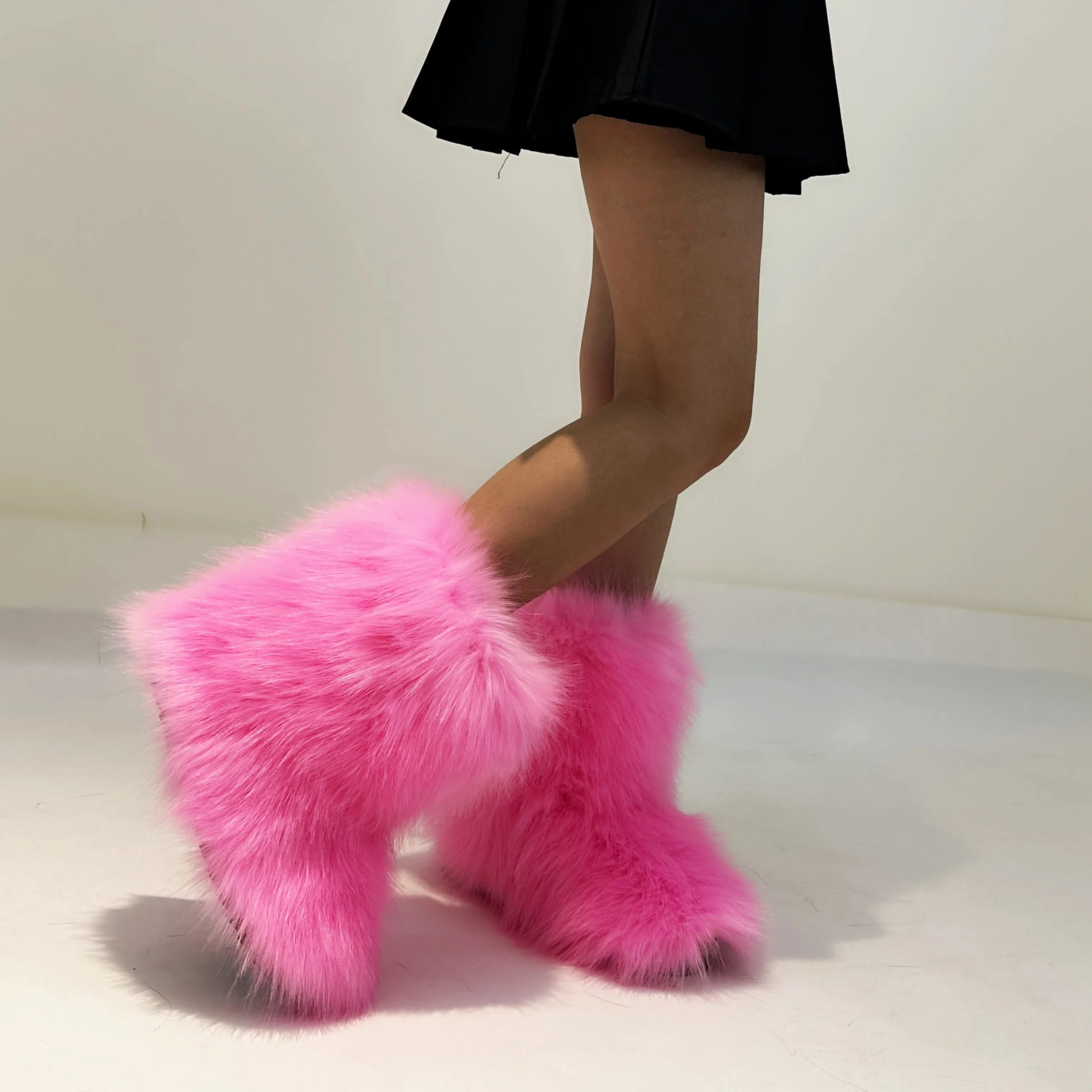 Faux Fur Plush Lined Snow Boots