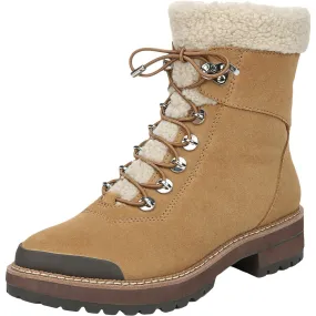 Franco Sarto Womens Rosella Lace-Up Faux Fur Lined Winter Boots