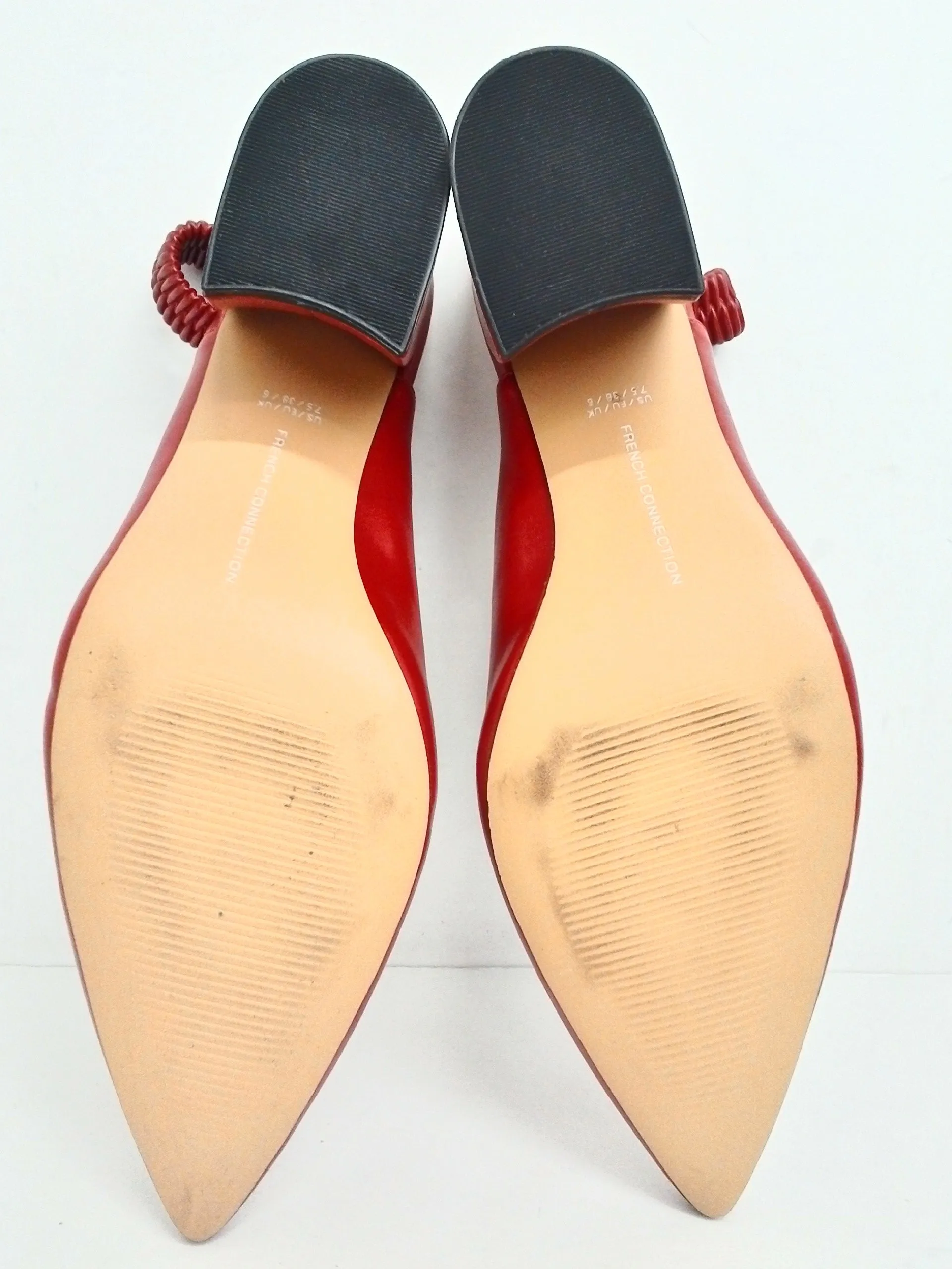 French Connection Women's Red Heels Size 7.5 M