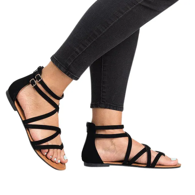 Gladiator Ankle Flat Sandal