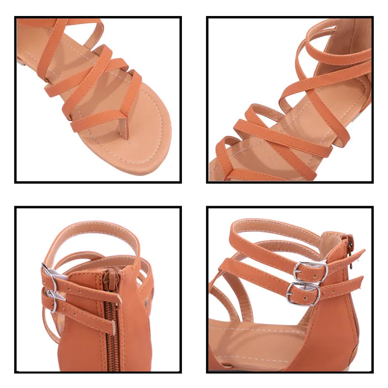 Gladiator Ankle Flat Sandal