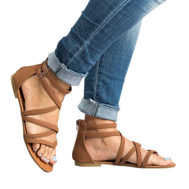 Gladiator Ankle Flat Sandal