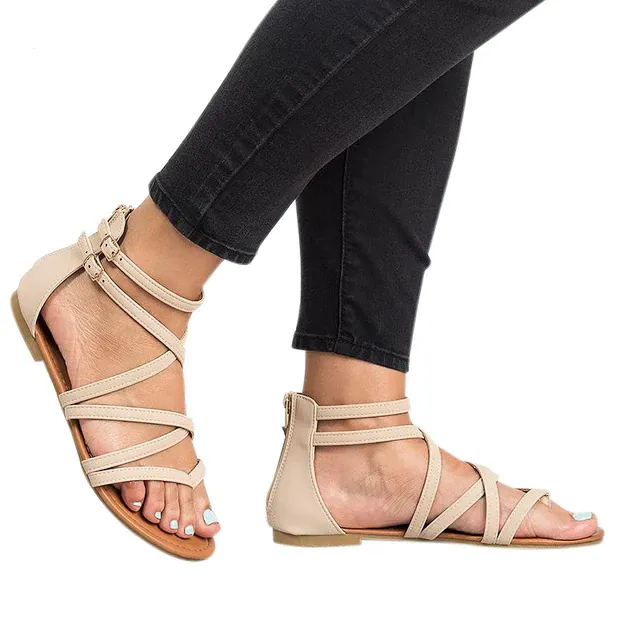 Gladiator Ankle Flat Sandal