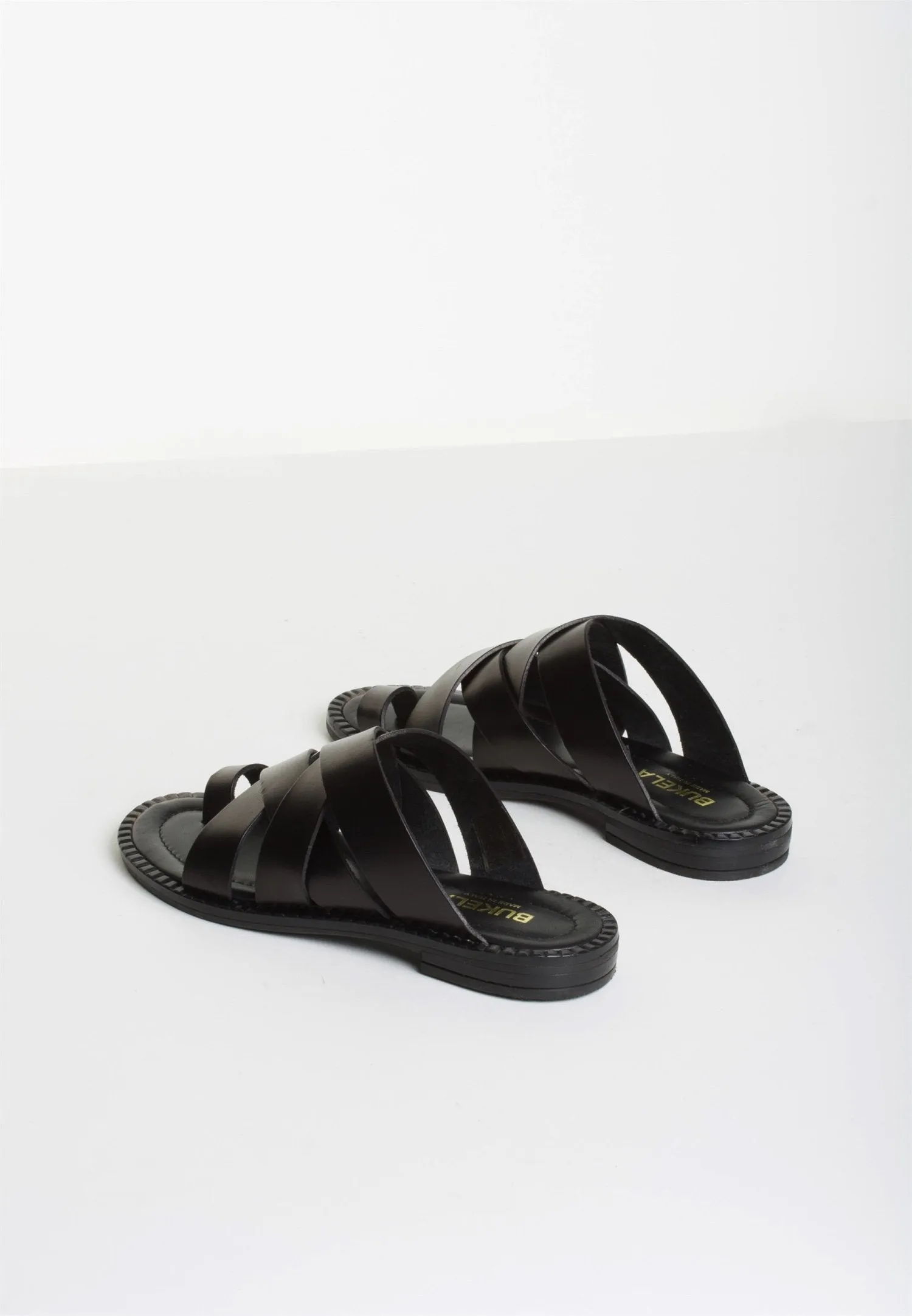 Hannah Black Gladiator Sandals