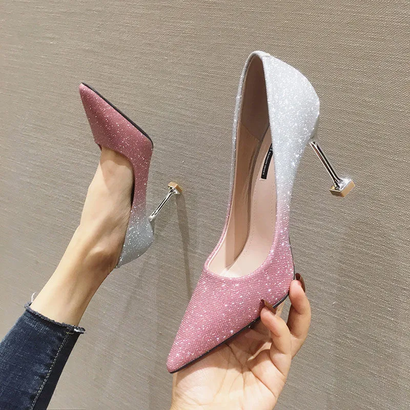 Heather – Gradient Pointed French Stiletto High Heels