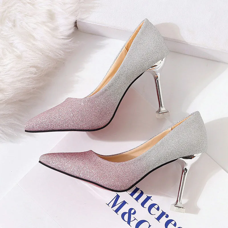 Heather – Gradient Pointed French Stiletto High Heels