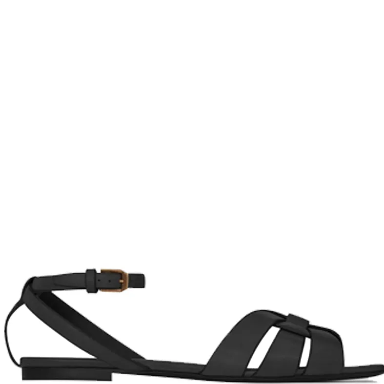 Nu Pieds Sandal with ankle strap, Black