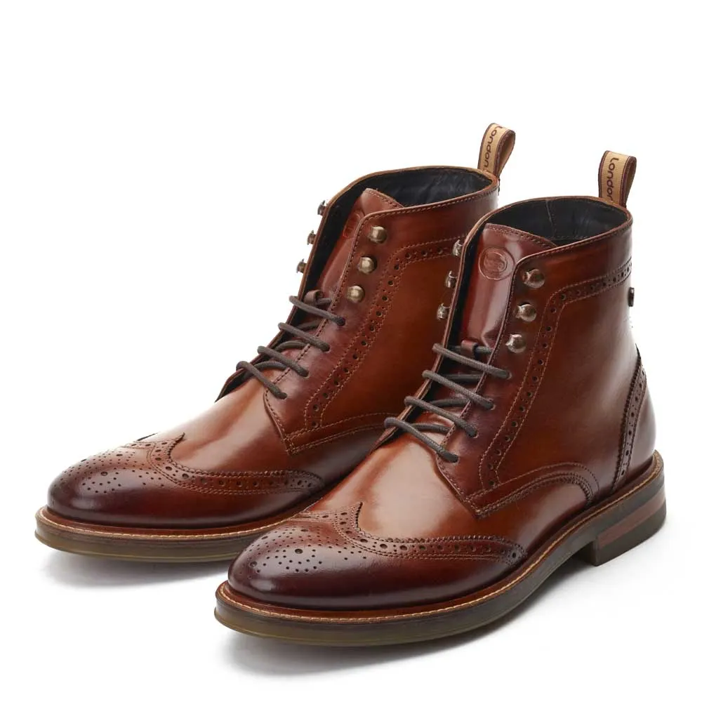 Pembroke Washed Brogue Boots