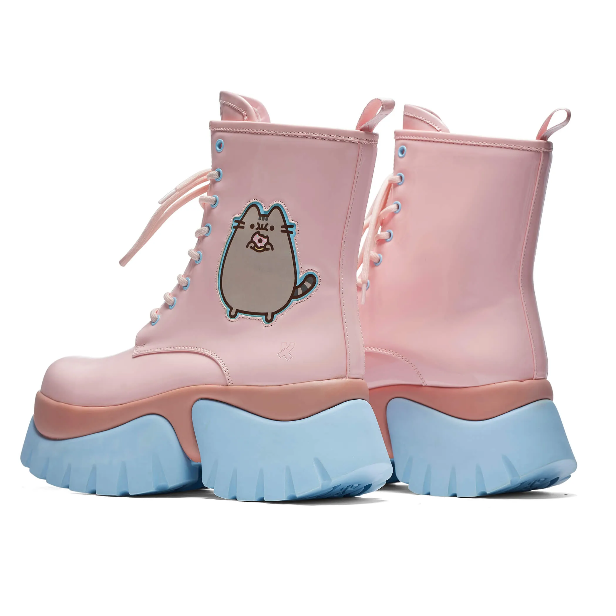 Pusheen Doughnuts Pastel Patent Boots