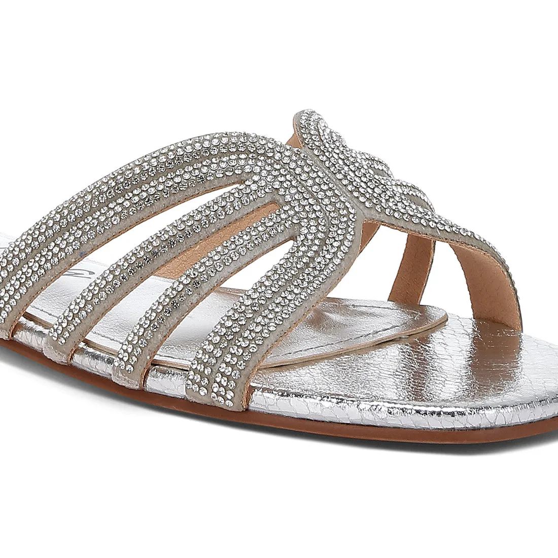 Rhinestone Cut Out Flats