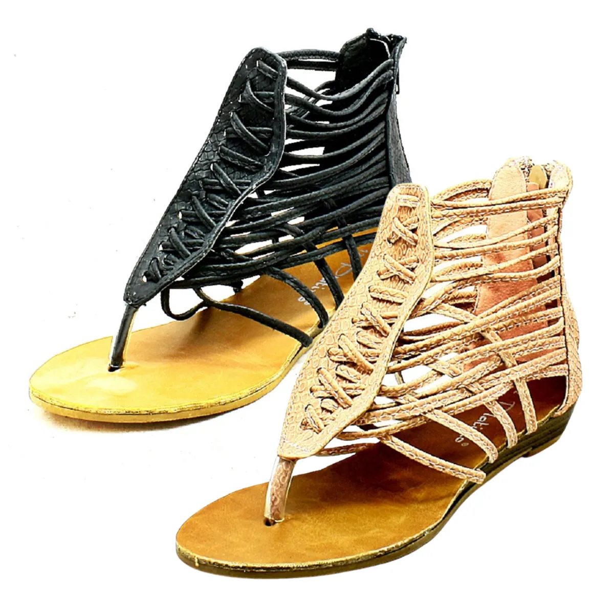 ROCKTHOSECURVES CHILDRENS GLADIATOR SANDALS