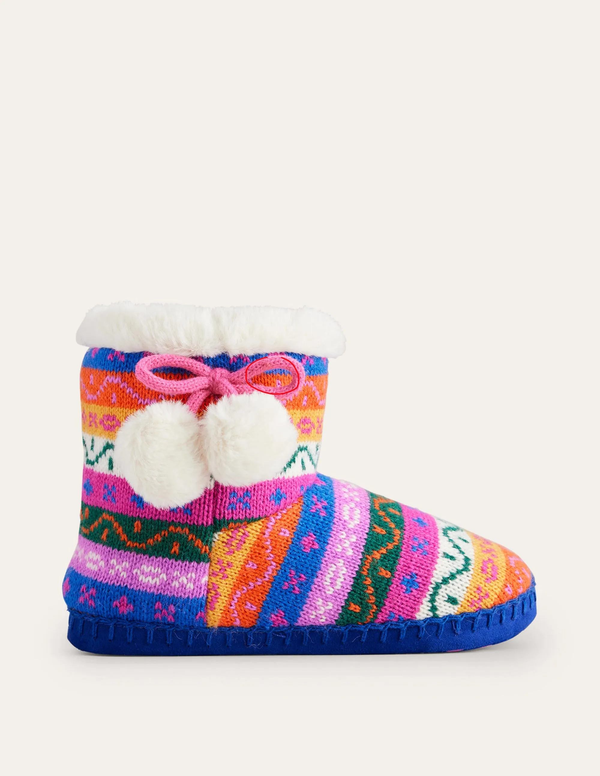 Slipper Boots-Multi Stripe