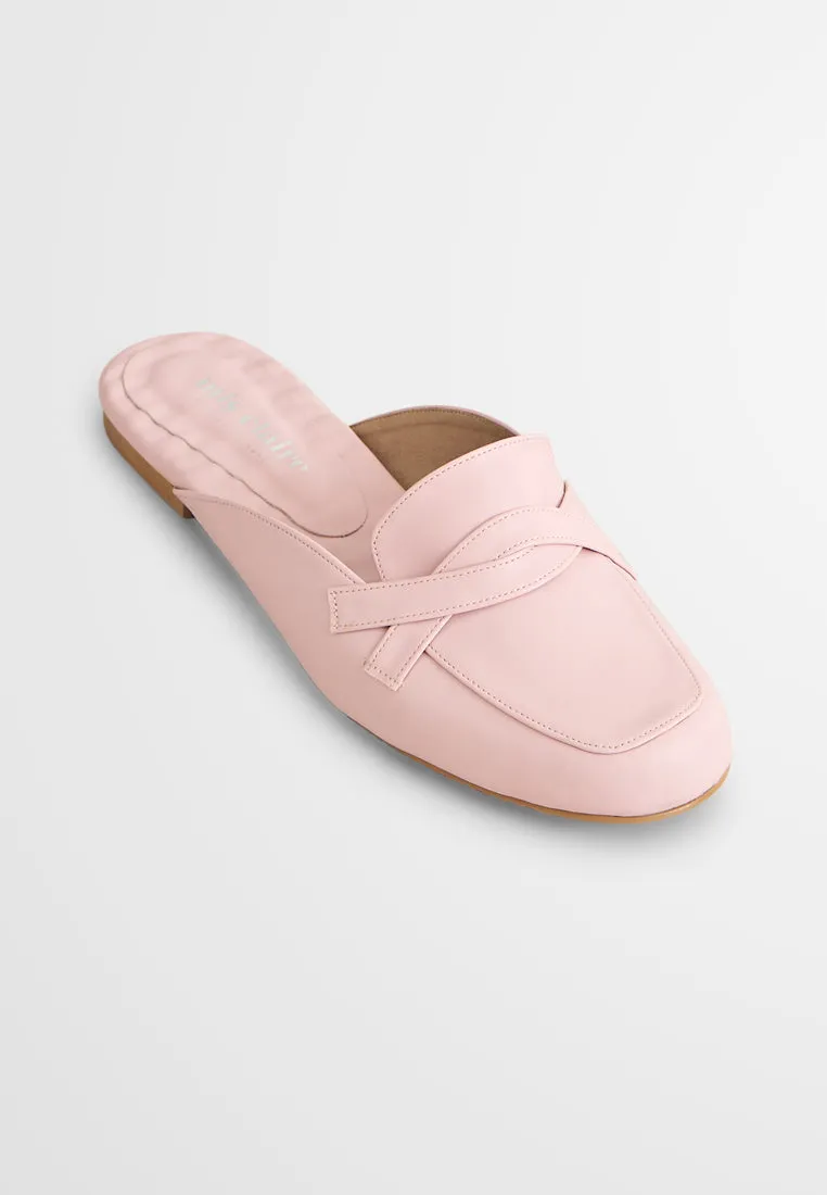 Sylvia Cute Slip On Loafers - Light Pink