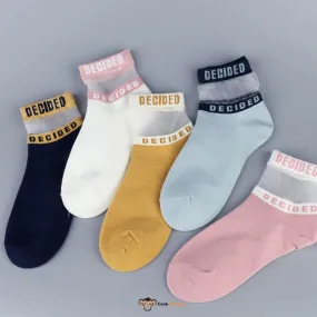 Transparent Band Socks Breathable - "Decided"