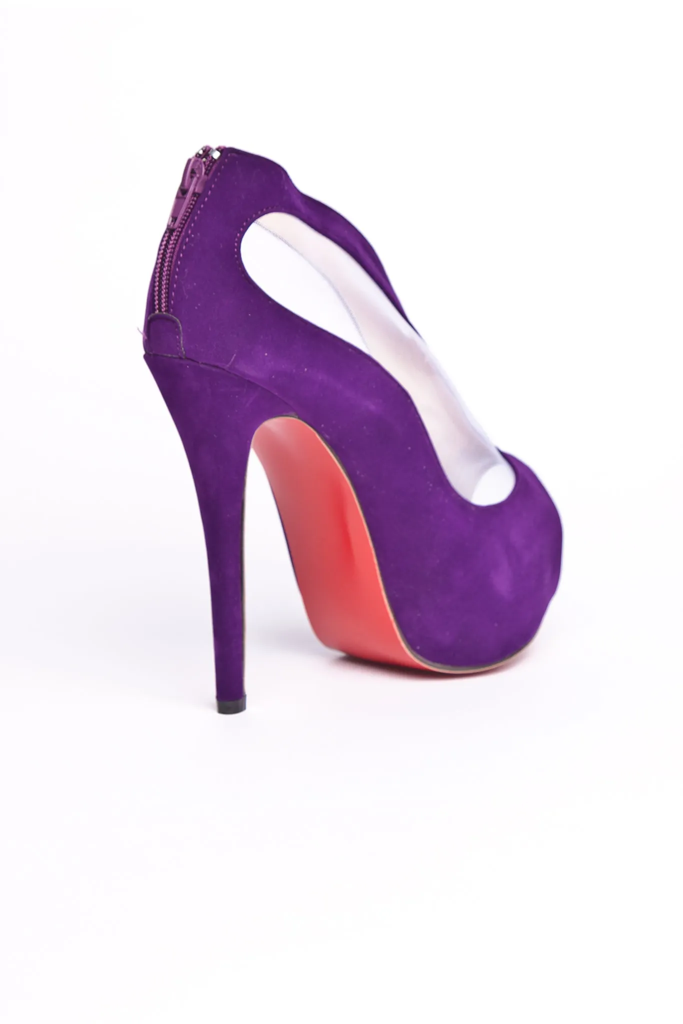 Vanessa - Purple Mesh Heels