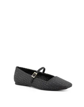 Vince Camuto — Vinley Ballet Flat - Black Woven